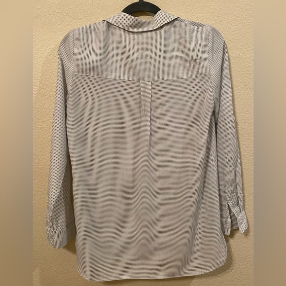 Philosophy Oversize Black and White Dotted Button Up Long Sleeve Top Size XS - Picture 3 of 7